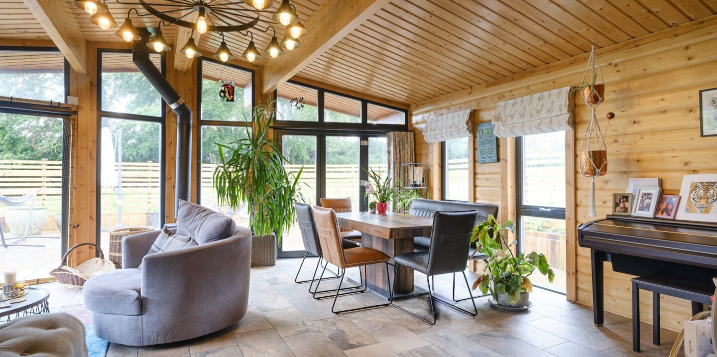 Granny Annexe Living and Dining Space with Windows